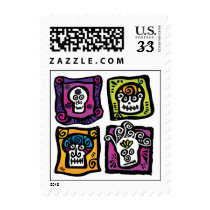 Day of the Dead / Halloween Skulls Stamps by lunagraphica Day of the Dead / Halloween Skulls Stamps
