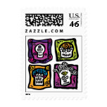 Day of the Dead / Halloween Skulls Stamps