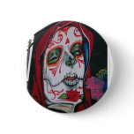 Day of the Dead Head Pinback Button