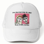Day of the Dead - Just Married cap hats