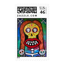 DAY OF THE DEAD KISS STAMP