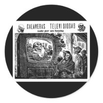Day of the Dead, Mexico. Circa 1949 Round Sticker