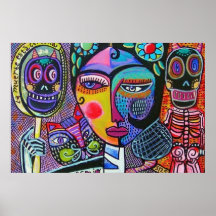 Day Of The Dead Mirror Mirror Print
