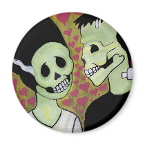 Day of the Dead Monster Love magnets