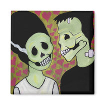 Day of the Dead Monster Love magnets