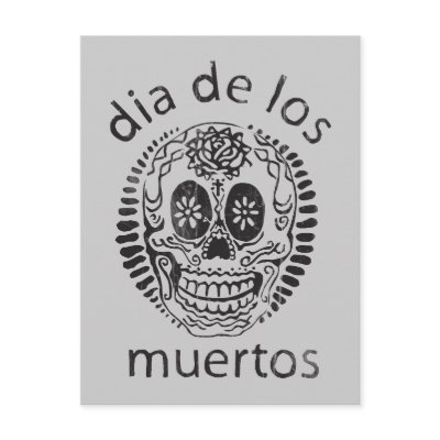 day of the dead postcards