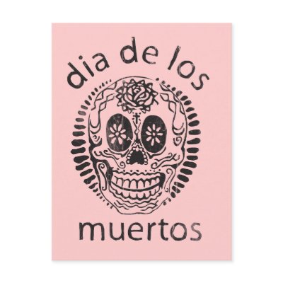 day of the dead postcards