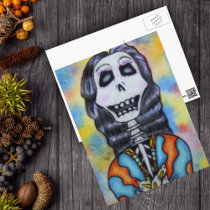 Day of the Dead Postcard by artbymar Day of the Dead Postcard