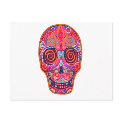 day of the dead postcards