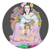 Day of the Dead Round Stickers