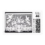 Day of the Dead - Skeletons and Roosters postage