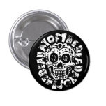 Day Of The Dead Skull 1 Pinback Button
