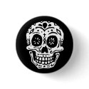 Day Of The Dead Skull 2 buttons by kp13art Day Of The Dead Skull 2 buttons