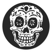 Day Of The Dead Skull 2 stickers by kp13art Day Of The Dead Skull 2 stickers