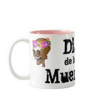 Day of the Dead Skull mugs by Rebecca_Reeder Day of the Dead Skull mugs