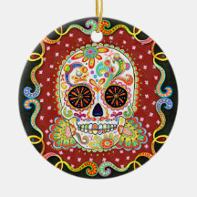 Day of the Dead Skull Ornament