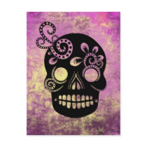 Day of the Dead Skull Post Card