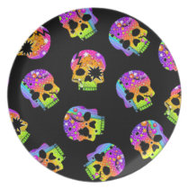 Day of the Dead Skulls Plate