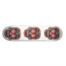 Day of The Dead Skulls Skate Deck