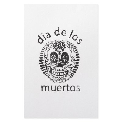 day of the dead stationery