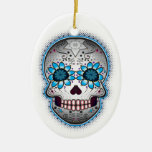 Day Of The Dead Sugar Skull Christmas Ornament