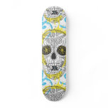 Day of The Dead Sugar Skull Comic Tattoo Design Skate Board Decks