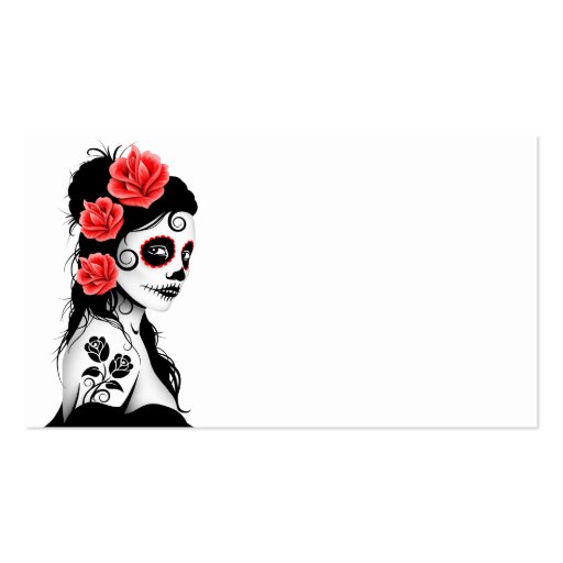 Day of the Dead Sugar Skull Girl Business Cards