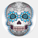 Day Of The Dead Sugar Skull Round Sticker