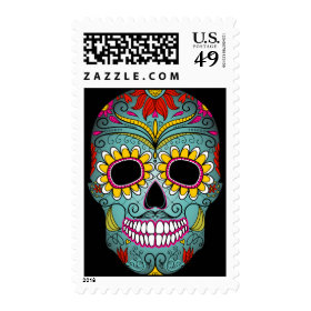 Day of the Dead Sugar Skull Stamps