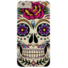 Day of the Dead Sugar Skull with Rose Barely There iPhone 6 Plus Case