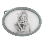 Day of the Dead Thinker Belt Buckle