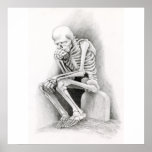 Day of the Dead Thinker Print