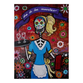 Day of the Dead Waitress print