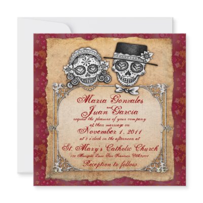 Day of the Dead Wedding Invitations