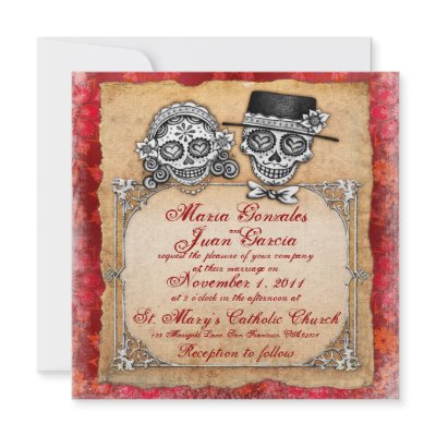 Day of the Dead Wedding Invitations