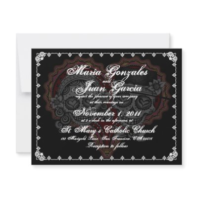 Day of the Dead Wedding Invitations