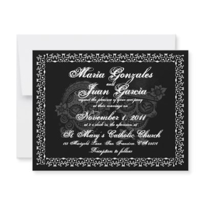 Day of the Dead Wedding Invitations