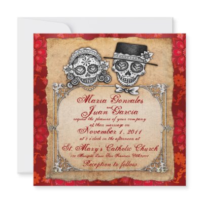 Day of the Dead Wedding Invitations