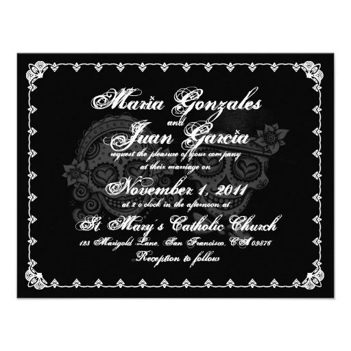 Day of the Dead Wedding Invitations