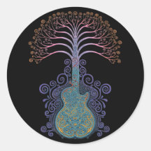 Day of the Guitree Round Sticker
