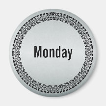 Day of the Week Monday Fridge Magnet