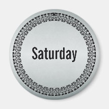 Day of the Week Saturday Refrigerator Magnets