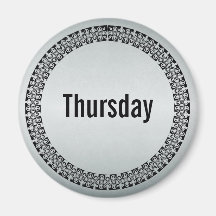 Day of the Week Thursday Fridge Magnets
