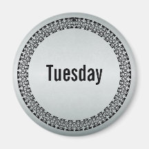 Day of the Week Tuesday Refrigerator Magnets