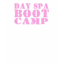 Day Spa Boot Camp - Pink and Camo tee t-shirts by dayspa_rx Day Spa Boot Camp - Pink and Camo tee t-shirts