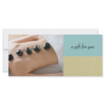Day Spa Gift Certificates Rack Cards