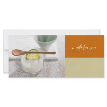 Day Spa Gift Certificates Personalized Rack Card