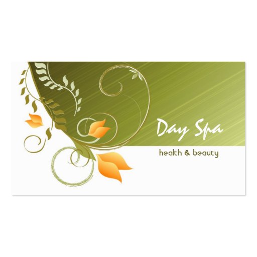Day Spa Salon Business Card (front side)