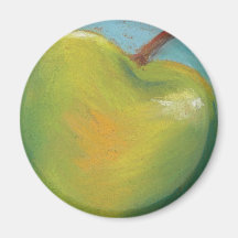 Day Twenty Three - Green Pastel Refrigerator Magnets