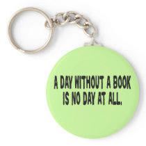 Day Without a Book Keychain